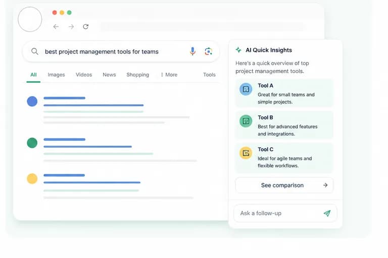 SideAI search insights beside search results