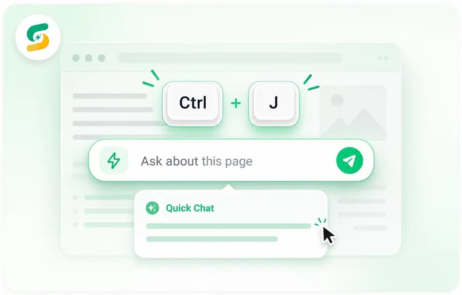 Quick page command interface